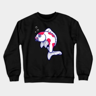 Cute Koi Fish Cartoon Crewneck Sweatshirt